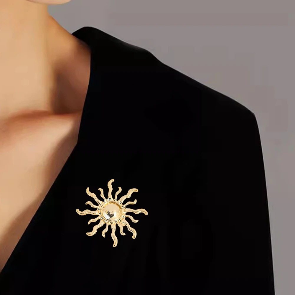 Outdoor Hunting Outfit - Sunburst bloem legering broche robuust bloemblaadje