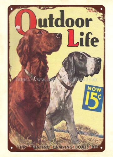 Hunting Dog Outdoor Shop - 1936 OUTDOOR LIFE magazine jachthond cover