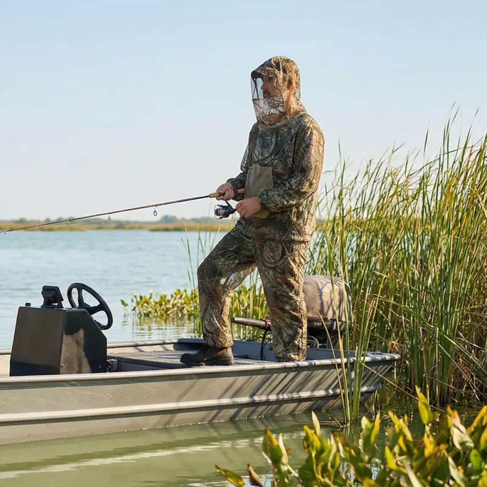 Outdoor Hunting Outfit - Heren jachtpak Vliegbestendige mesh-outfit met capuchon