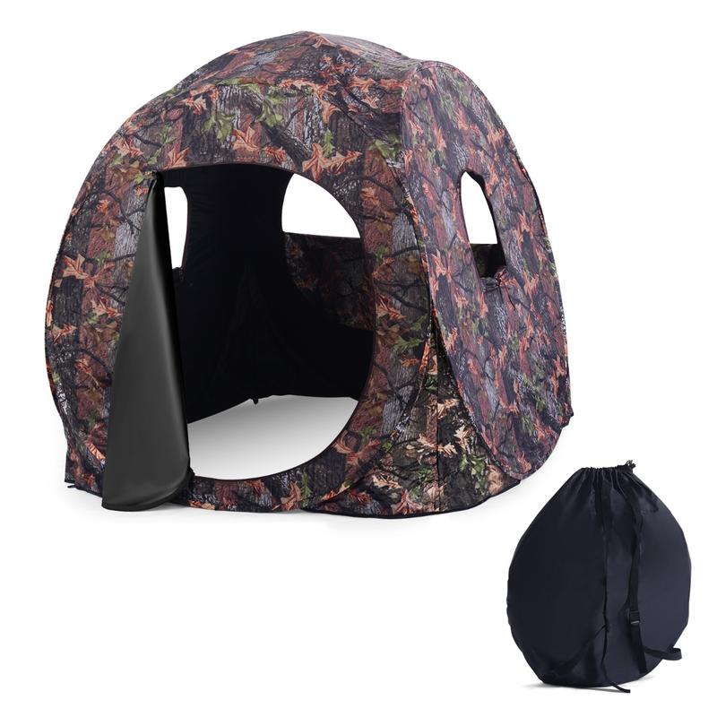 Hunting Outdoors - 3-persoons opklapbare jachttent, PU Oxford-stof, stalen