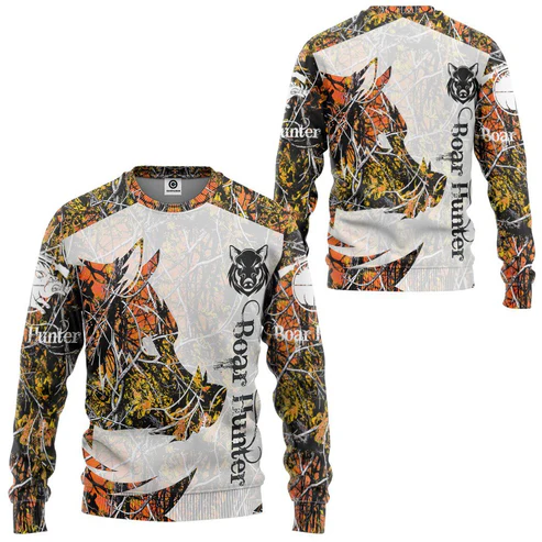 Wildman Hunting & Outdoor Polokwane - Camouflage Jacht Dier Everzwijn mannen T-shirt