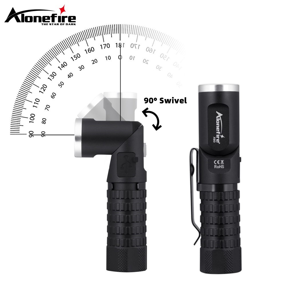 Headlamp Tactical Bright - Magnetische P8 LED-zaklamp 90 ° Draaibare