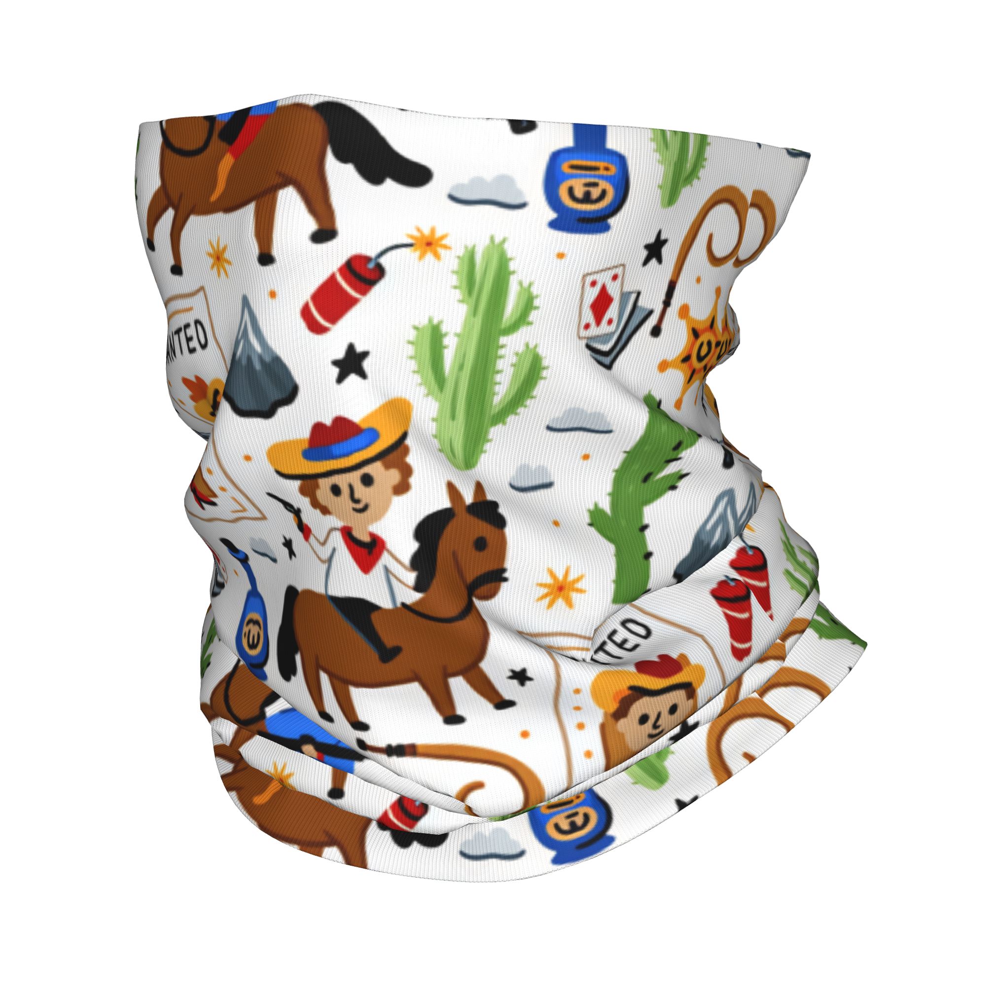 Hunting Fishing Outdoor - Cartoon Kids Western Cowboy Balaclava Jagen