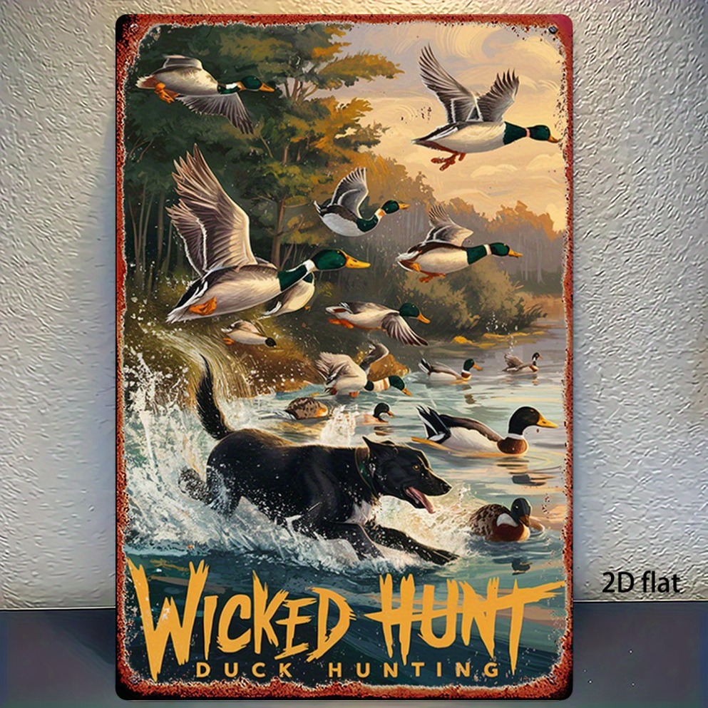 Wildman Hunting & Outdoor Polokwane - 2D Platte Vintage Jacht Eenden Metalen