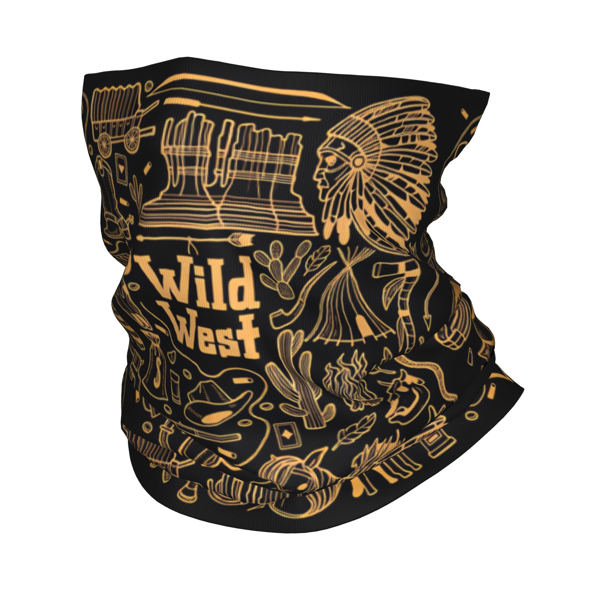 Wildman Hunting & Outdoor Polokwane - Outdoor Sport Balaclava Wild West LinePrint