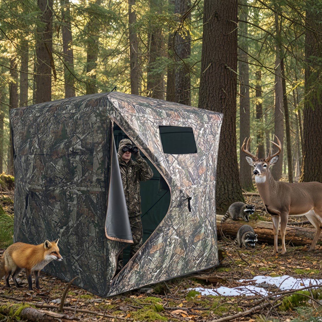 Hunting Outdoors - Camouflage Pop-up Jachtblind Eenvoudige Opbouw Grondverblijf