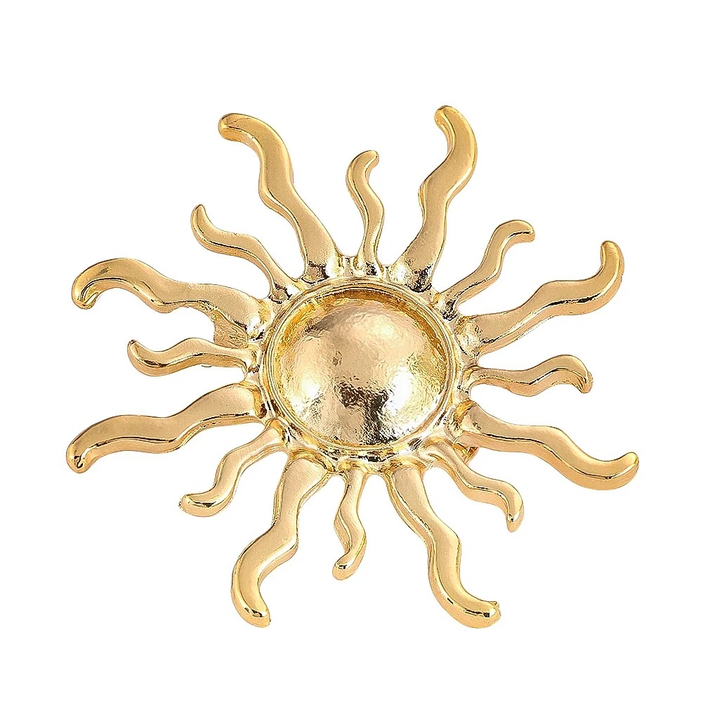 Sunburst bloem legering broche - Outdoor Hunting Outfit recensie en prijs