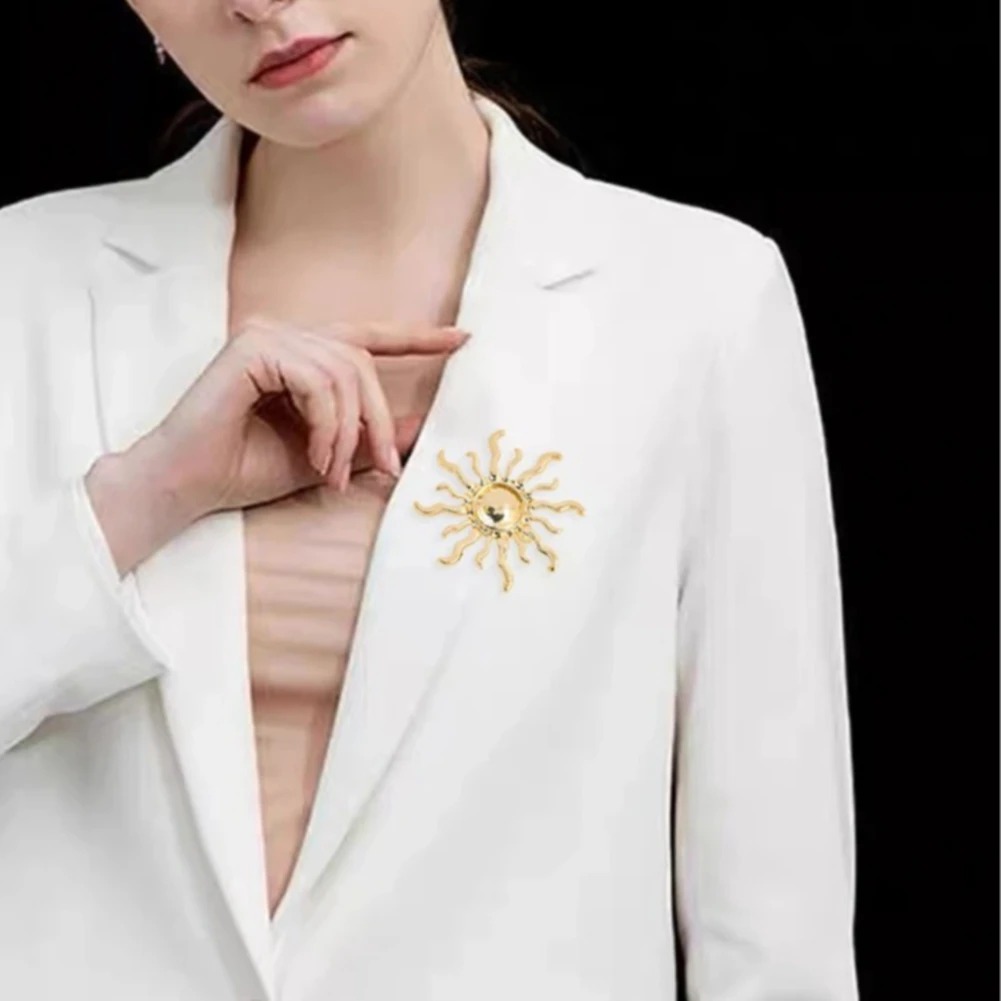 Sunburst bloem legering broche - Outdoor Hunting Outfit recensie en prijs