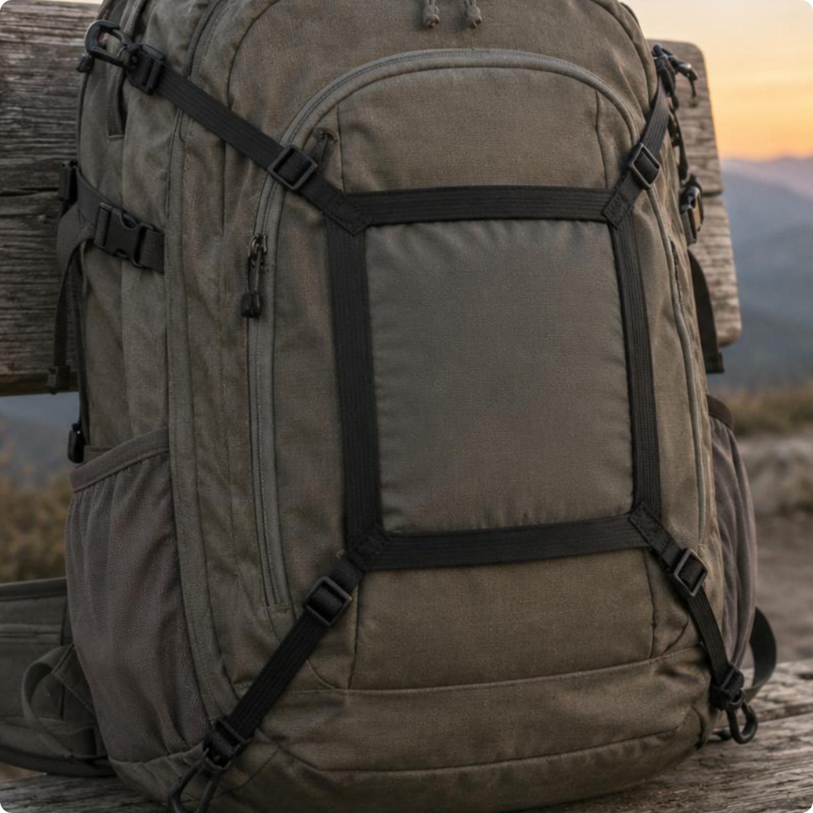 Helmhouder voor rugzak Vierkan - Outdoor Hunting Gear Store recensie en prijs