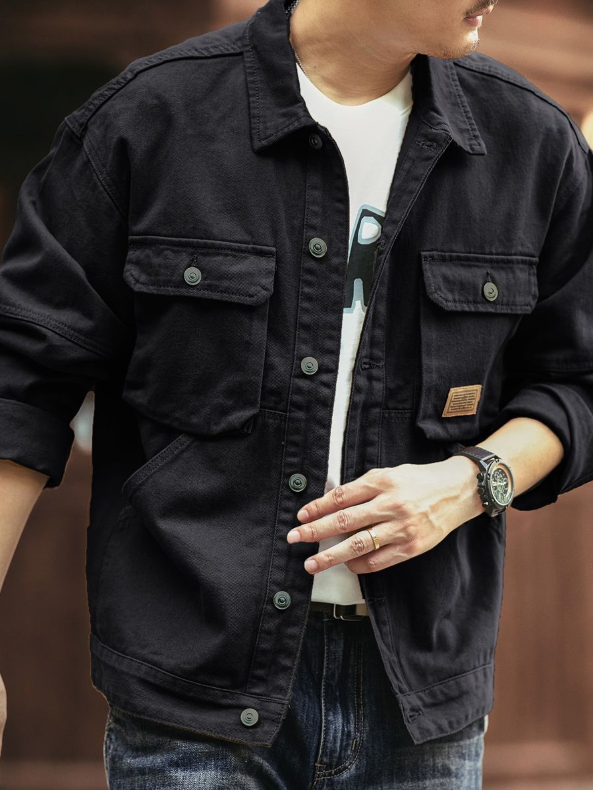 Retro Amerikaans spijkerjack v - Outdoor Hunting Outfit recensie en prijs