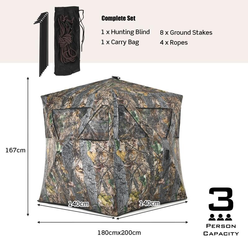 Draagbare jachtblind met grond - Hunting Outdoors recensie en prijs