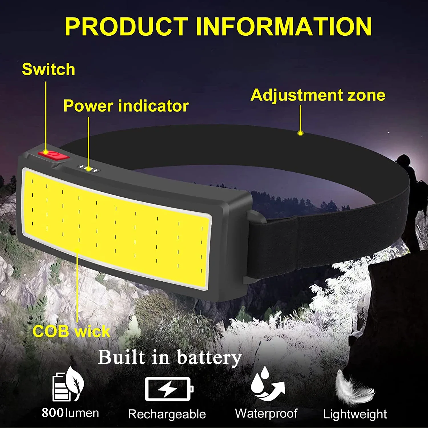 COB draagbare LED-koplampen Bu - Hunting Fishing Outdoor recensie en prijs