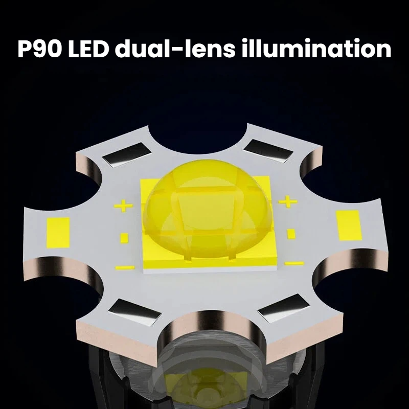 Krachtige P90 LED-zaklamp TYPE - Hunting Outdoors recensie en prijs