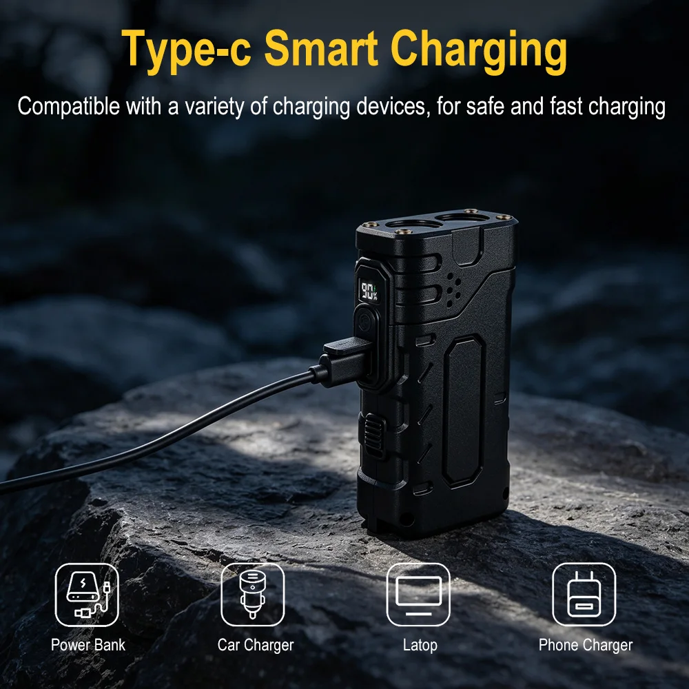 BORUIiT Handkruk EDC LED-zakla - Hunting Fishing Outdoor recensie en prijs