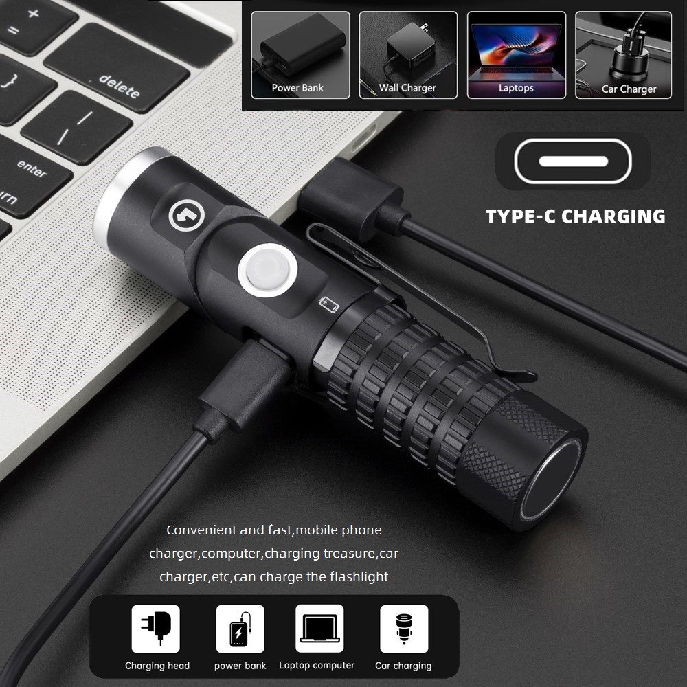 Magnetische P8 LED-zaklamp 90  - Headlamp Tactical Bright recensie en prijs